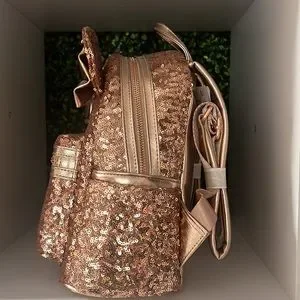 Loungefly | Bags | Loungefly Disney Parks Rose Gold Mini  display picture 2